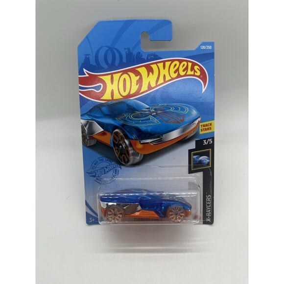 Hot Wheels Forward Force HW X-Raycers 3/5 Blue/Orange NIP - Picture 1 of 3